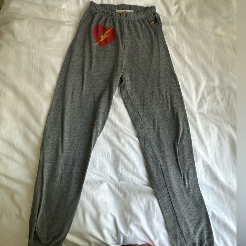 Aviator nation bolt heart sweat pants